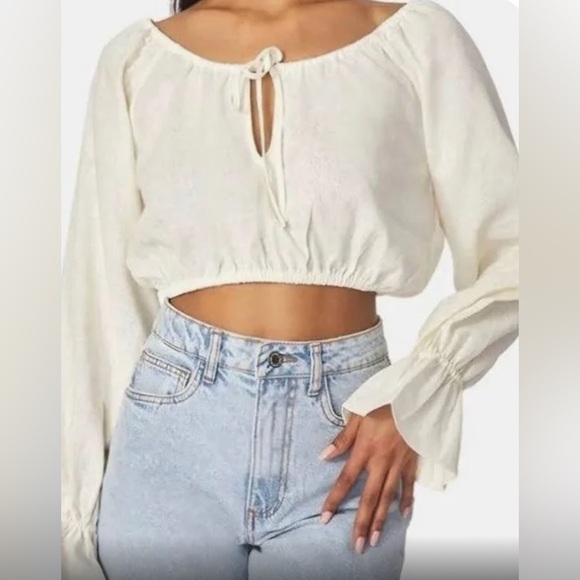 Crop Top, WeWoreWhat Pheasant Top Women’s Size Small New - Picture 1 of 9